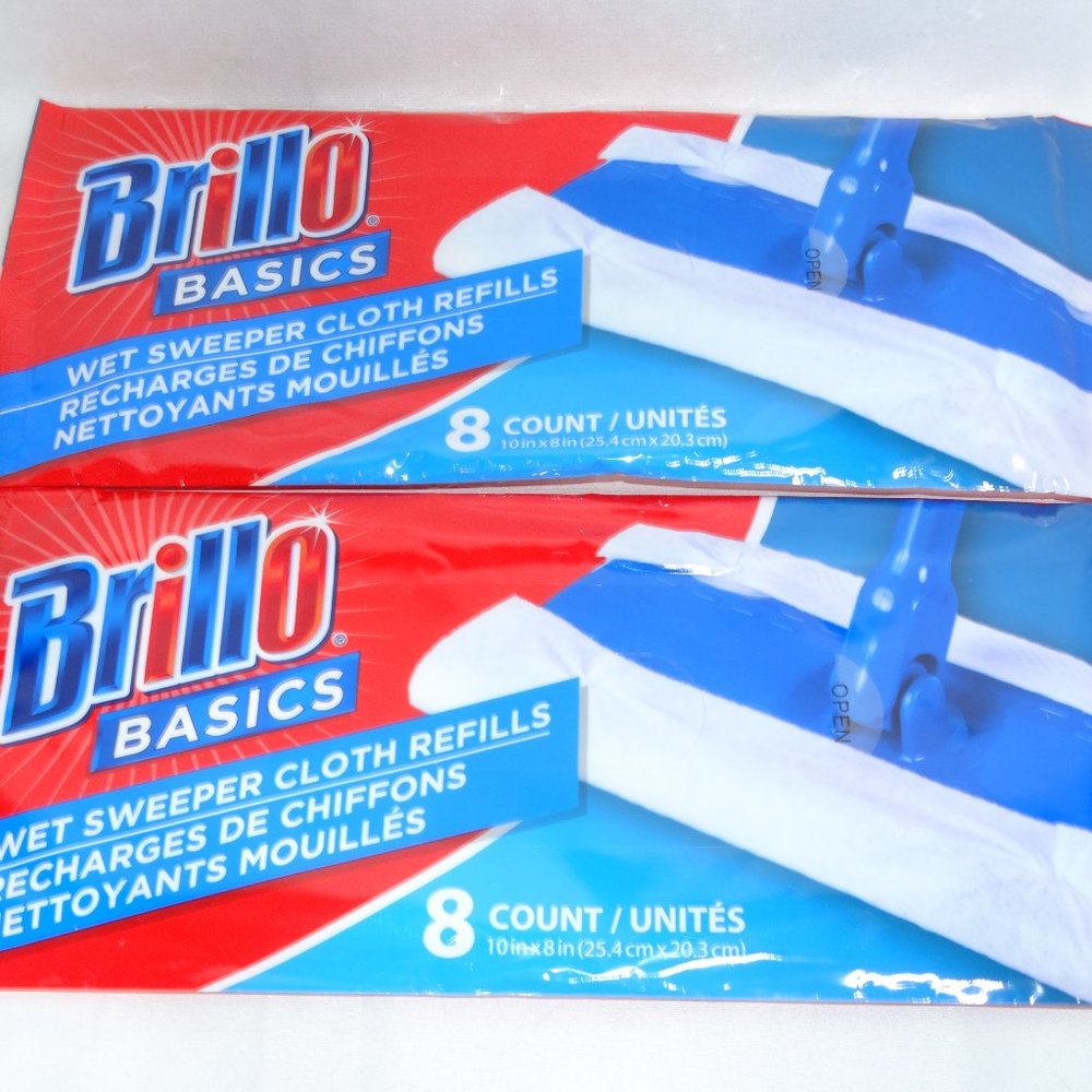 Brillo Wet Sweeper Cloths Wipes 8 pc Replacement